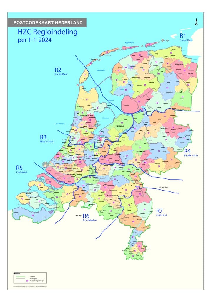 HZC Regio-indeling